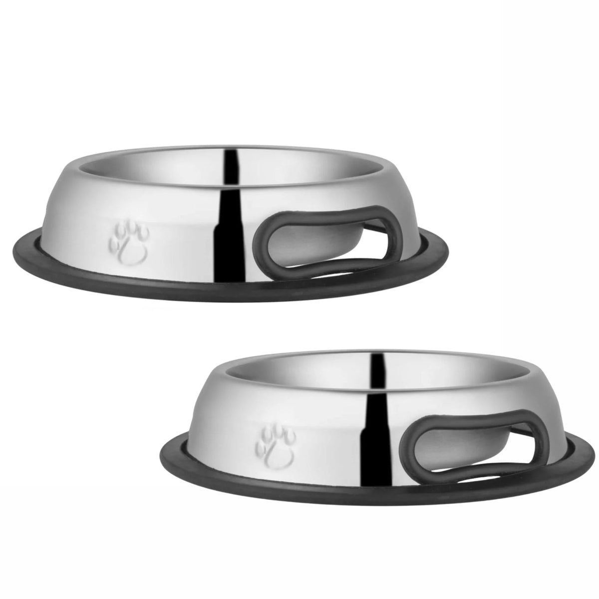 Embossed No-Tip Steel Bowl