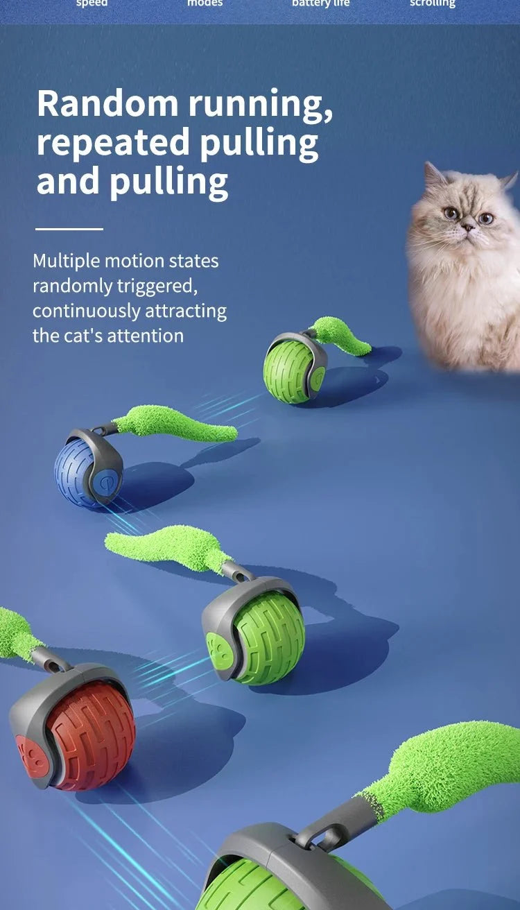 Self-Rolling Cat Toy Ball