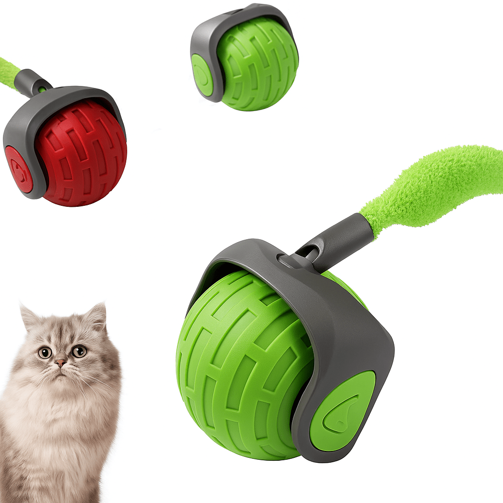 Self-Rolling Cat Toy Ball