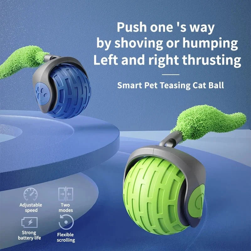 Self-Rolling Cat Toy Ball